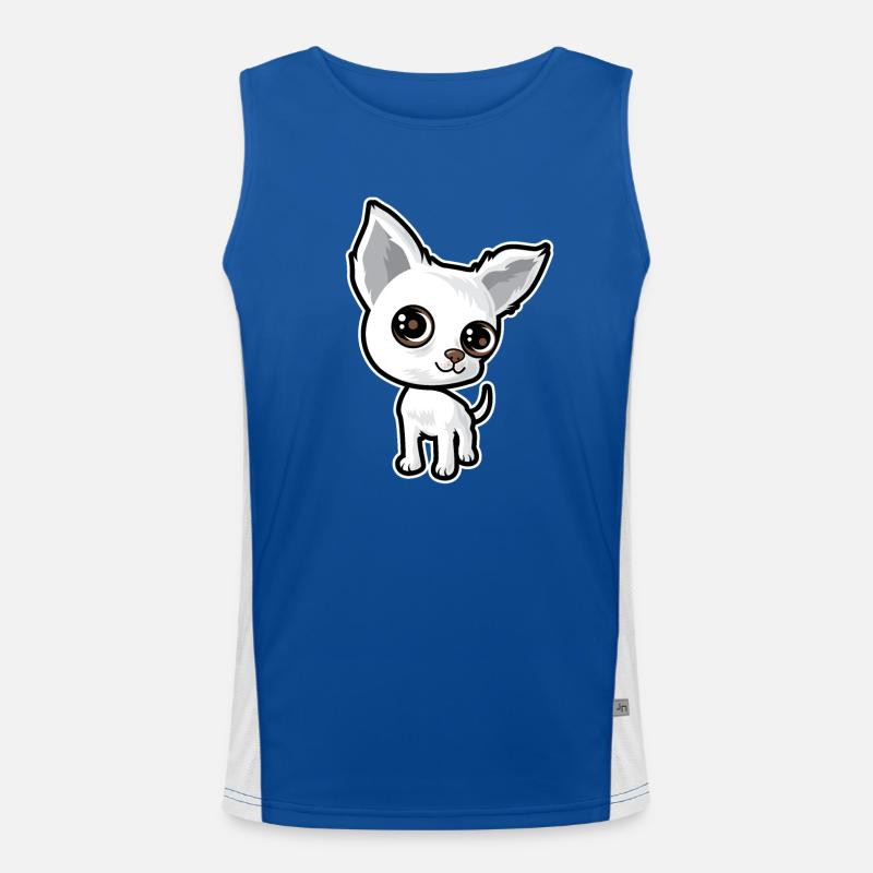 Welpe Funktionelles Kontrast-Tank Top für Männer 