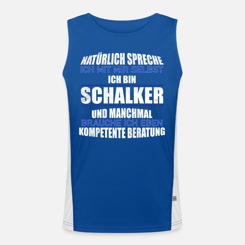 Schalker Beratung Geschenkidee Funktionelles Kontrast-Tank Top für Männer 