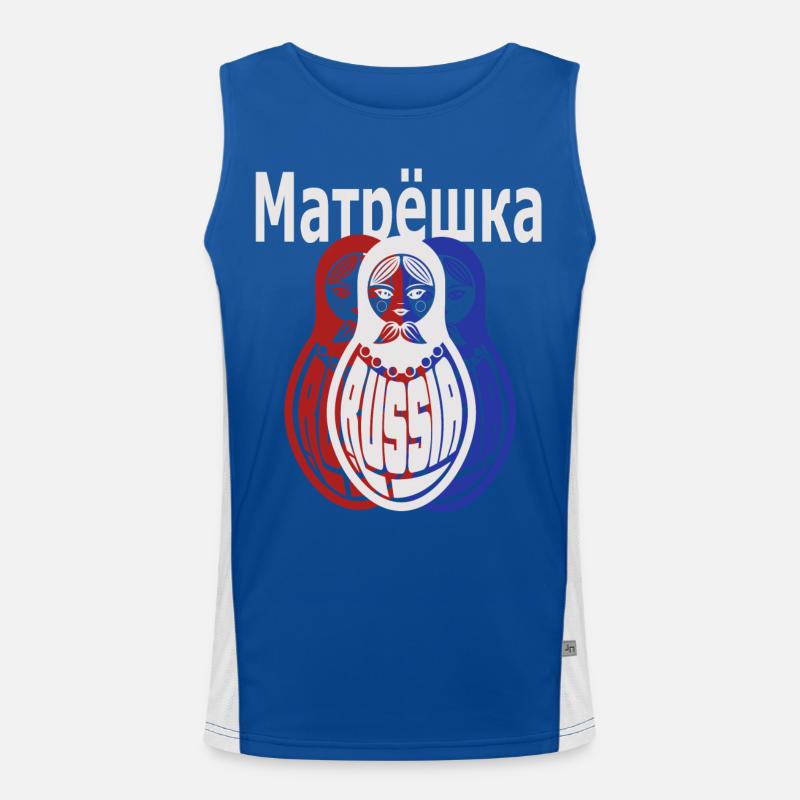 Matryoshka, russe Débardeur respirant contrasté Homme 