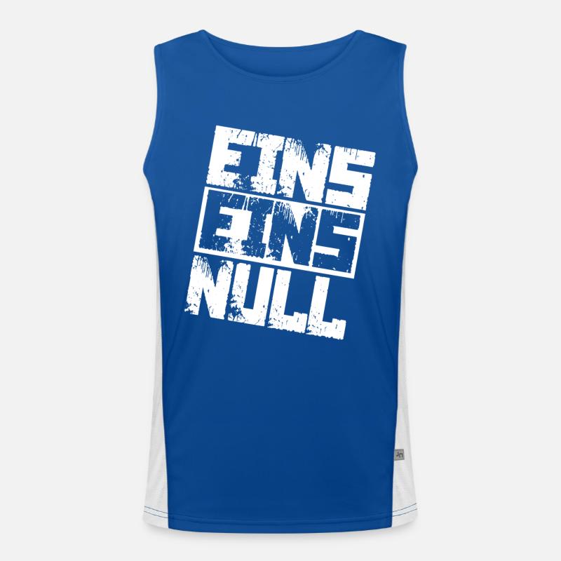 Polizei 110 Notruf Funktionelles Kontrast-Tank Top für Männer 