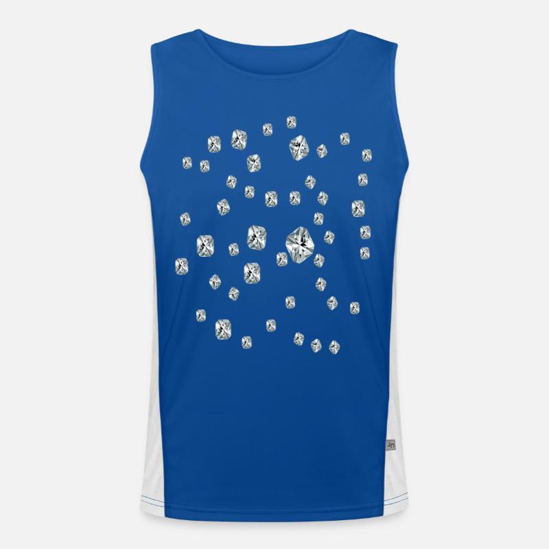 Diamant Funktionelles Kontrast-Tank Top für Männer 