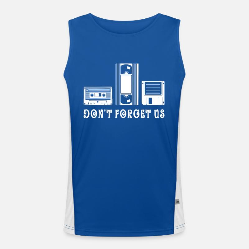 Oldschool Technik Funktionelles Kontrast-Tank Top für Männer 