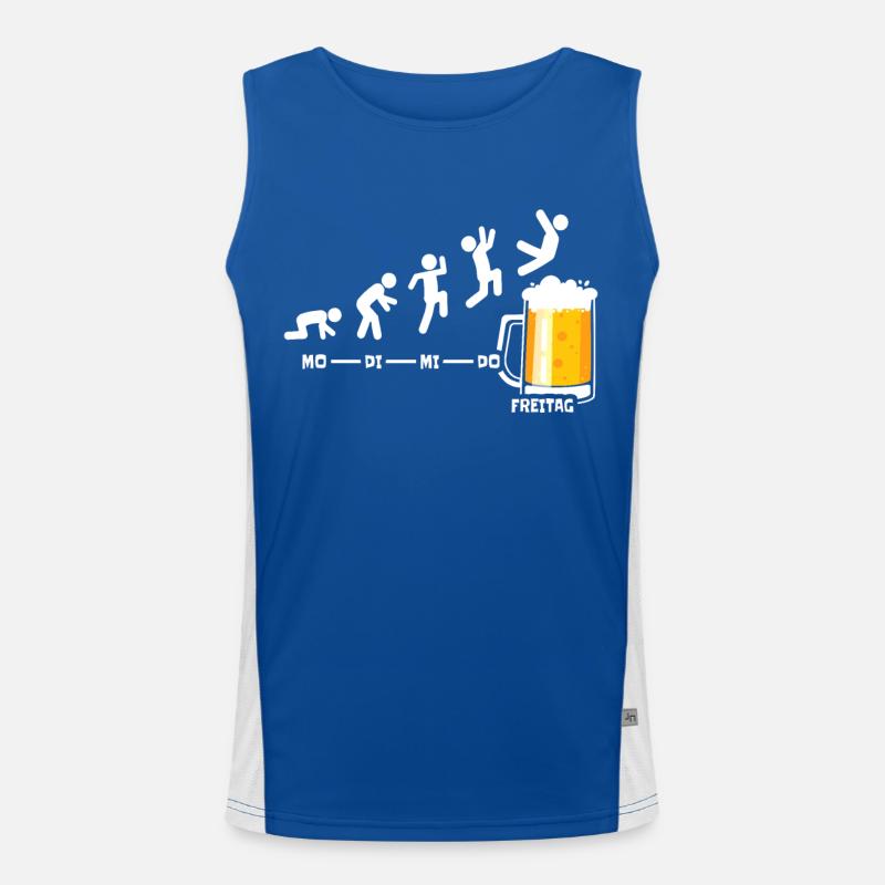 Beer Week Friday Weekend Cool Beer Gift Men's Functional Contrast Tank Top 