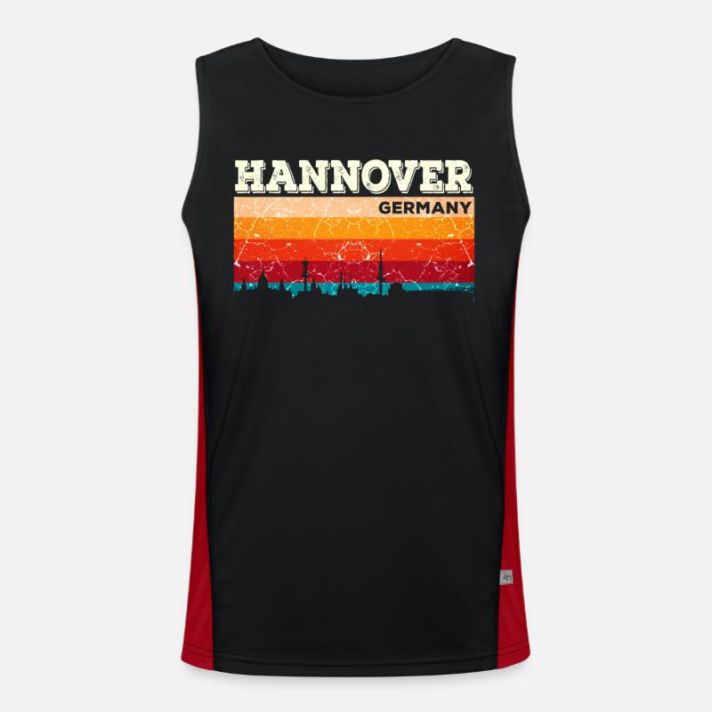 Hanover hometown Germany Men's Functional Contrast Tank Top 