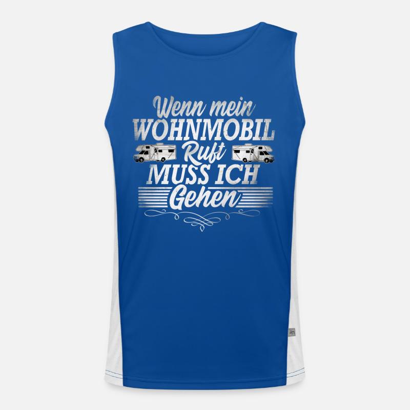 Camping Campen Funktionelles Kontrast-Tank Top für Männer 