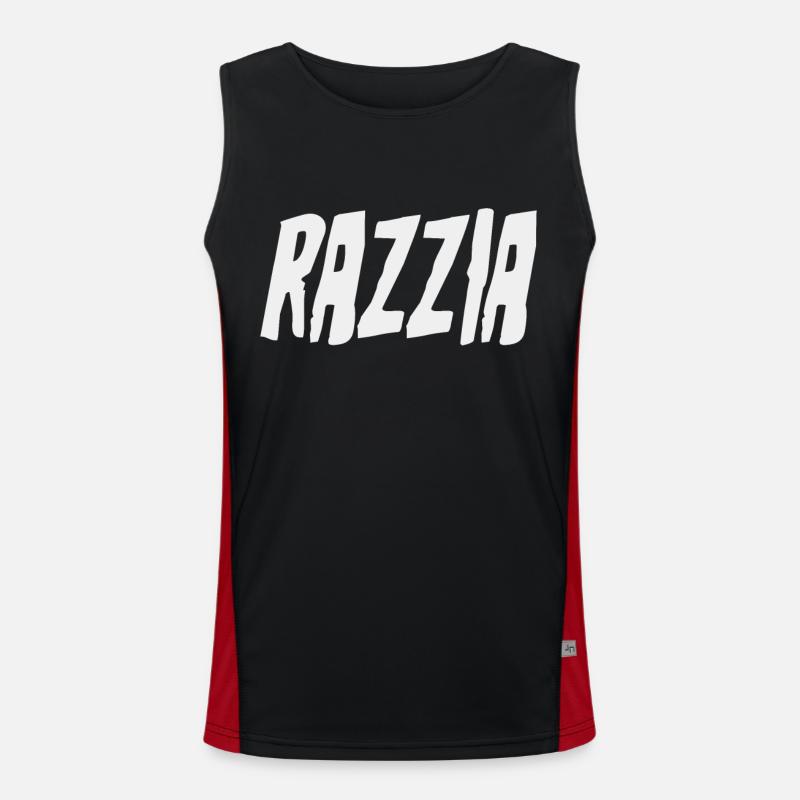 Operation and Control Raid - Men's Functional Contrast Tank Top - black/red