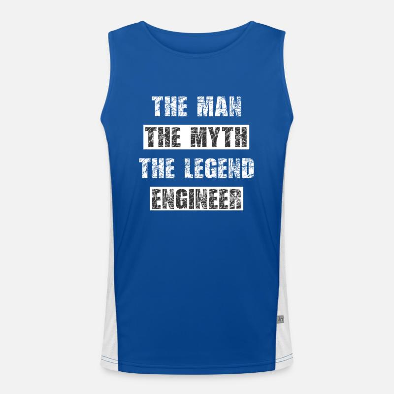 Ingenieur Legende Funktionelles Kontrast-Tank Top für Männer 