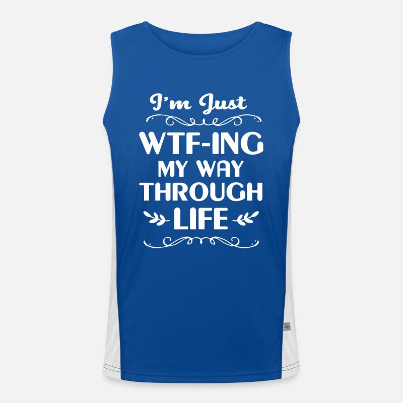 Lustige Sprüche Funktionelles Kontrast-Tank Top für Männer 
