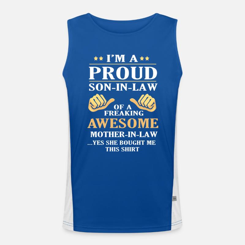 Stiefmutter Stiefsohn Funktionelles Kontrast-Tank Top für Männer 