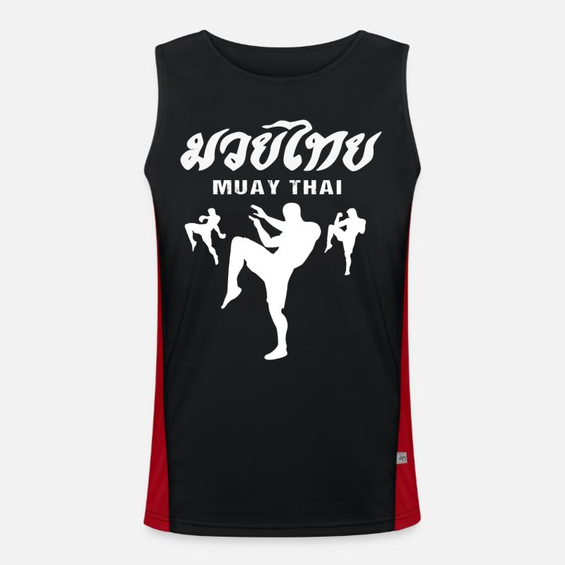Muay Thai Boxe Kickboxing Kickboxer Kickboxing Débardeur respirant contrasté Homme 