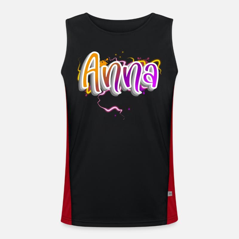 Anna Funktionelles Kontrast-Tank Top für Männer 