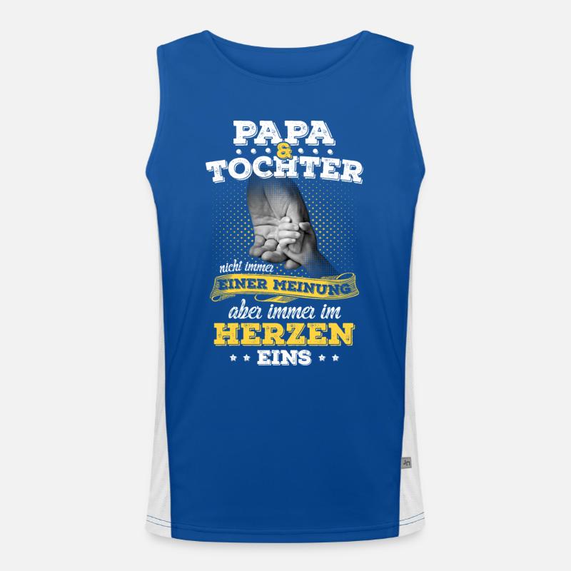 Papa & Tochter Partnerlook Vatertagsgeschenk Vater Funktionelles Kontrast-Tank Top für Männer 