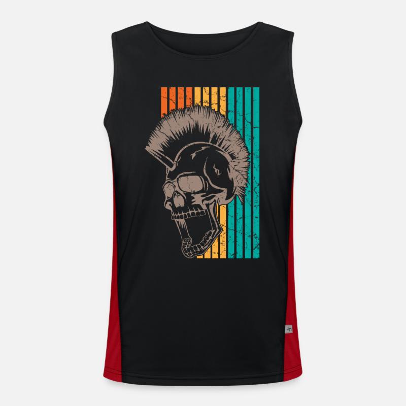 Punk Punks Funktionelles Kontrast-Tank Top für Männer 