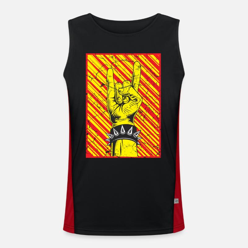 Devil's Horn Punks Punk Men's Functional Contrast Tank Top 