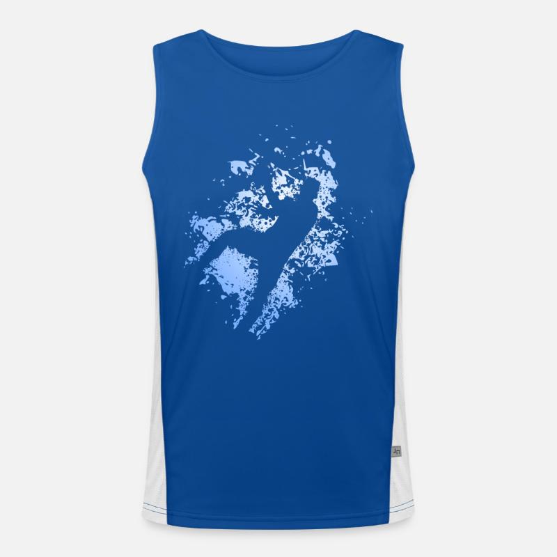 Handball Jump Throw Handball Player Circular Runner Men's Functional Contrast Tank Top 