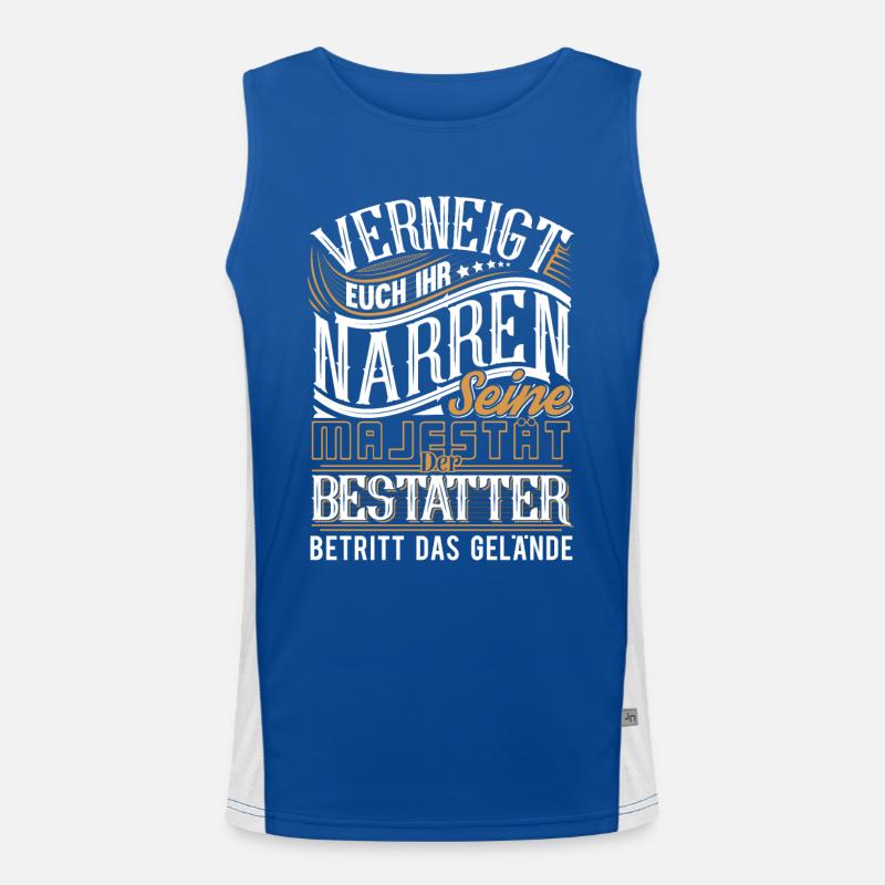 Bestatter Funktionelles Kontrast-Tank Top für Männer 