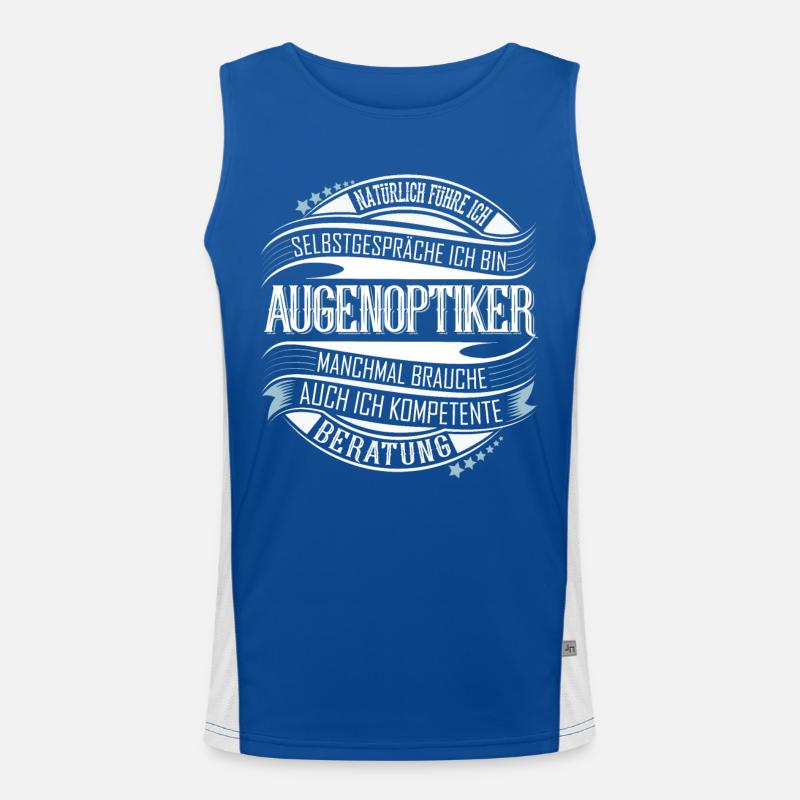 Augenoptiker Funktionelles Kontrast-Tank Top für Männer 