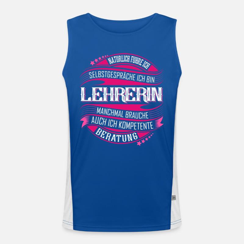Lehrerin Funktionelles Kontrast-Tank Top für Männer 