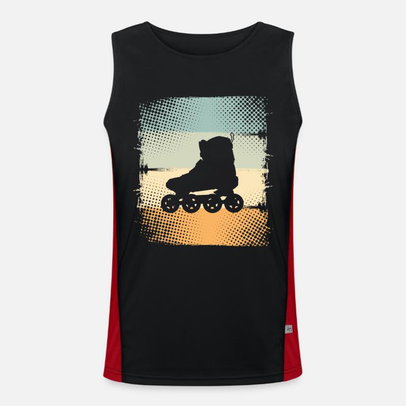 Inline Skates Funktionelles Kontrast-Tank Top für Männer 