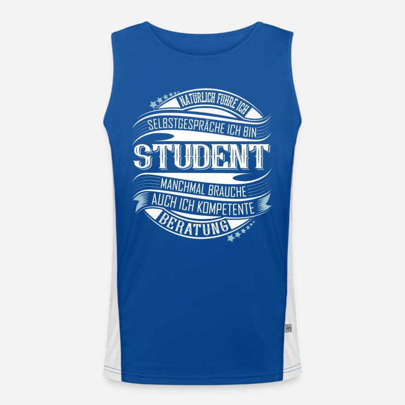 Student Funktionelles Kontrast-Tank Top für Männer 