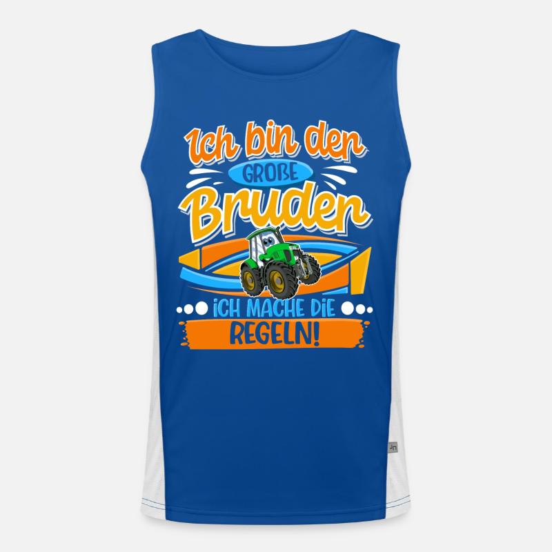 Traktor Großer Bruder Funktionelles Kontrast-Tank Top für Männer 