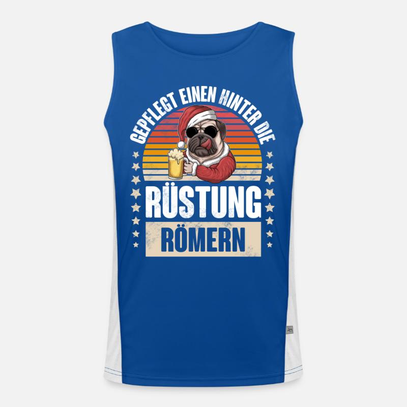 Gepflegt einen hinter die Rüstung römern Funktionelles Kontrast-Tank Top für Männer 