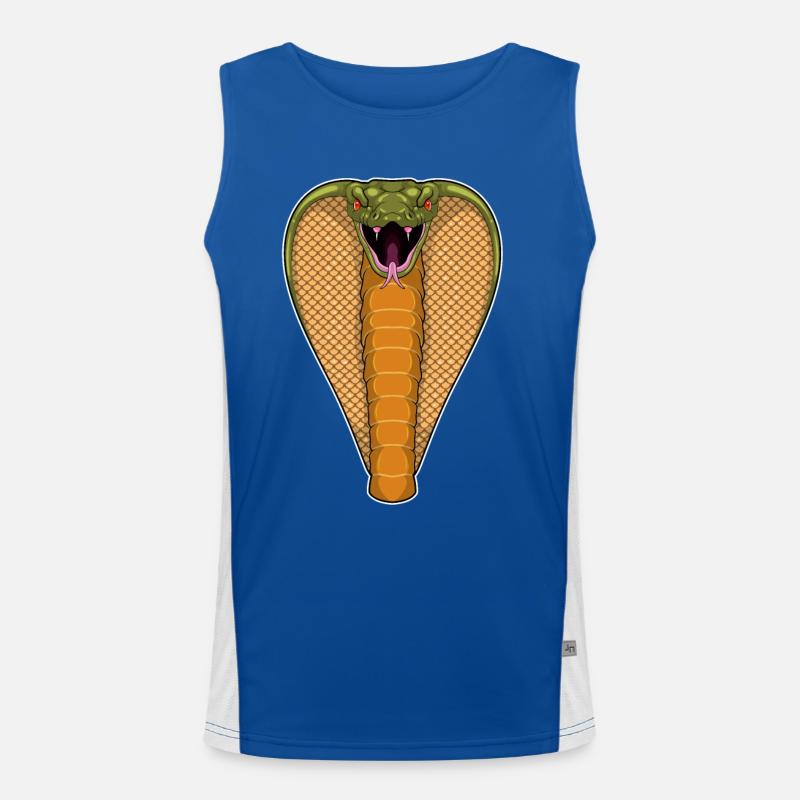 Cobra Snake Men's Functional Contrast Tank Top 