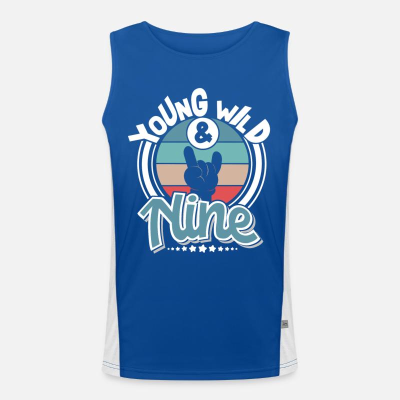 9 ans 9ème anniversaire Débardeur respirant contrasté Homme 