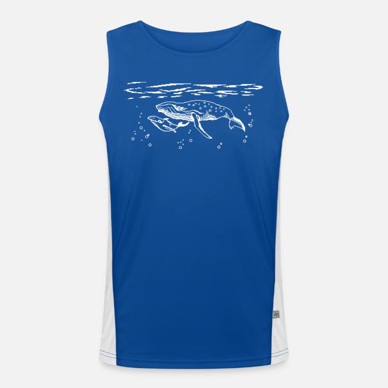 Bit Wale Funktionelles Kontrast-Tank Top für Männer 