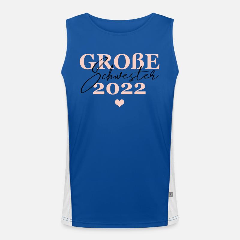 Große Schwester 2022 Funktionelles Kontrast-Tank Top für Männer 