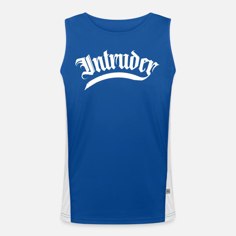 intruder hacker eindringling clan sticker computer Funktionelles Kontrast-Tank Top für Männer 