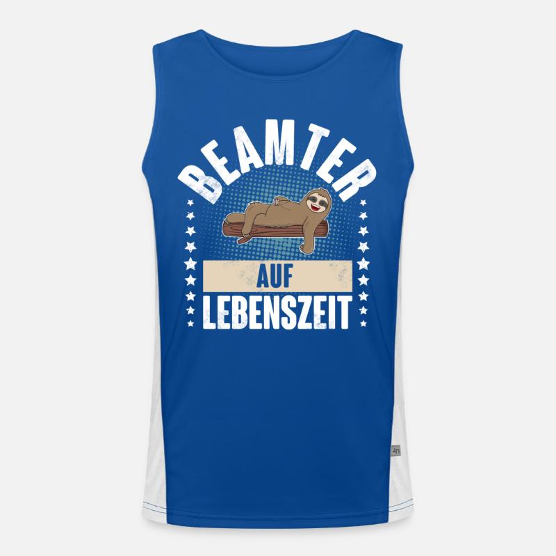 Beamter auf Lebenszeit Funktionelles Kontrast-Tank Top für Männer 