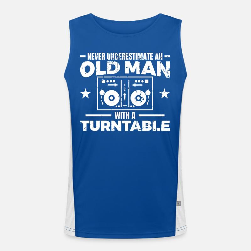 DJ Vater Funktionelles Kontrast-Tank Top für Männer 