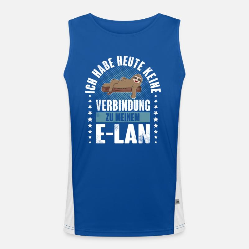 Faultier E Lan Funktionelles Kontrast-Tank Top für Männer 