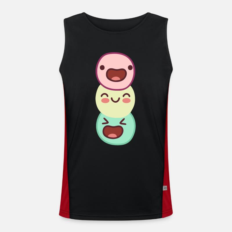funny happy - unusually funny threesome Men's Functional Contrast Tank Top 
