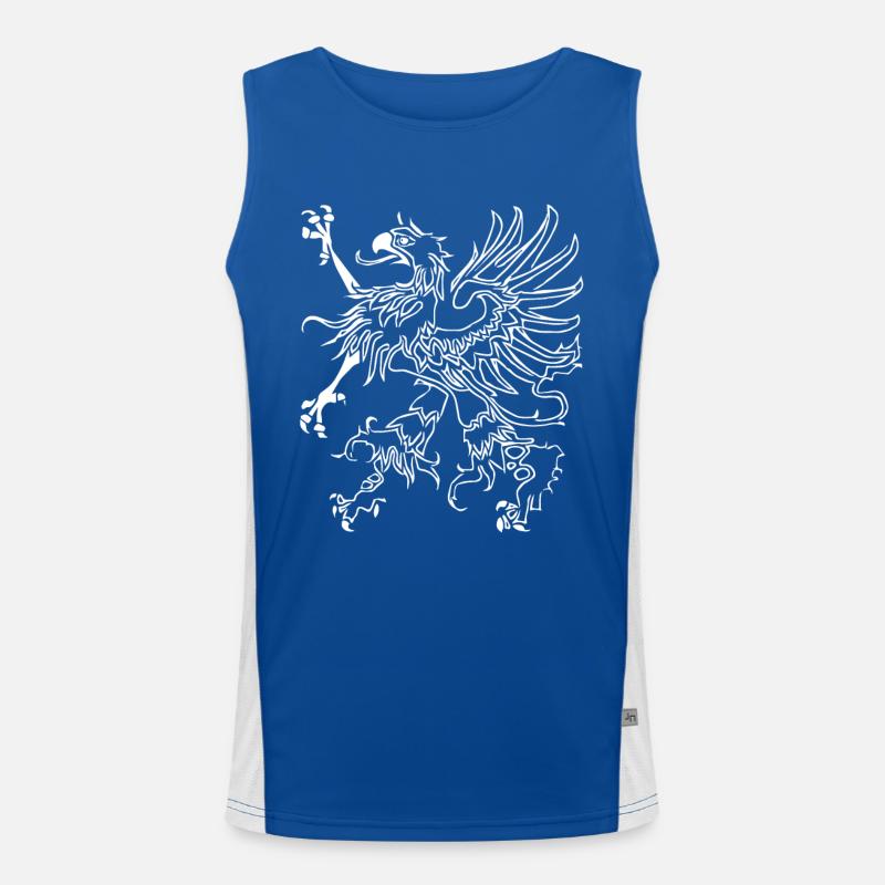 Vorpommern Greif Funktionelles Kontrast-Tank Top für Männer 