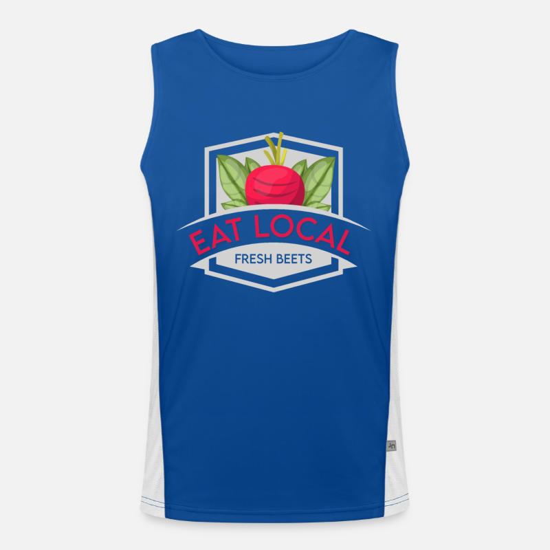 Funny Fresh Beets Vegetable design Funktionelles Kontrast-Tank Top für Männer 