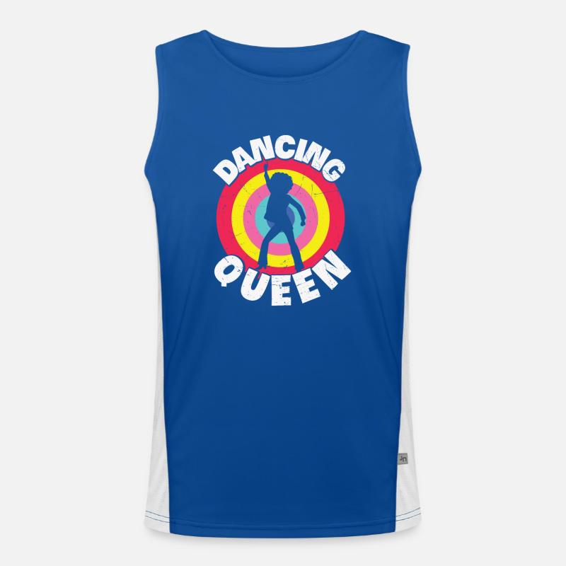 Dancing Queen Roller Disco Outfit 70s Men's Functional Contrast Tank Top 