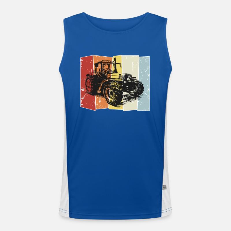 Traktor Deutz retro style Funktionelles Kontrast-Tank Top für Männer 