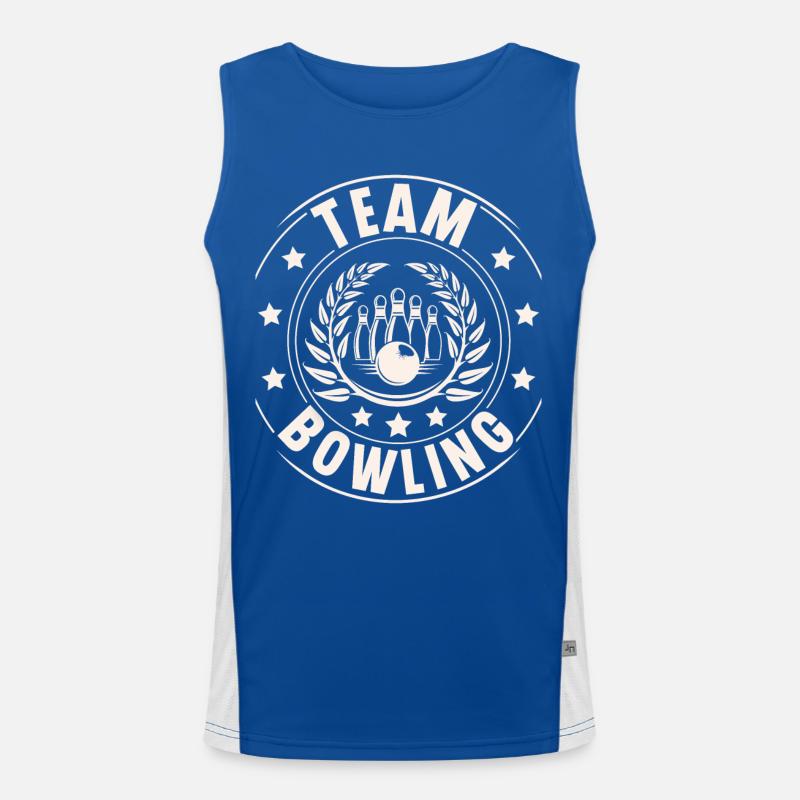 Équipe de bowling Débardeur respirant contrasté Homme 