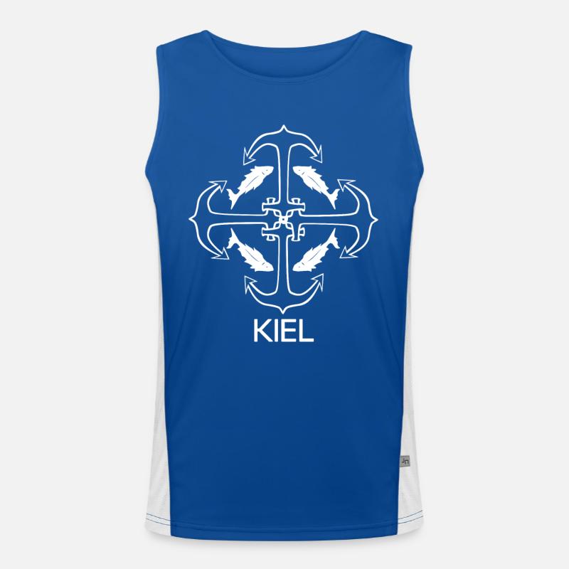 Kiel Funktionelles Kontrast-Tank Top für Männer 