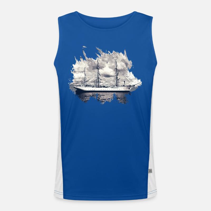 Gorch Fock Sailing Ship Men's Functional Contrast Tank Top 