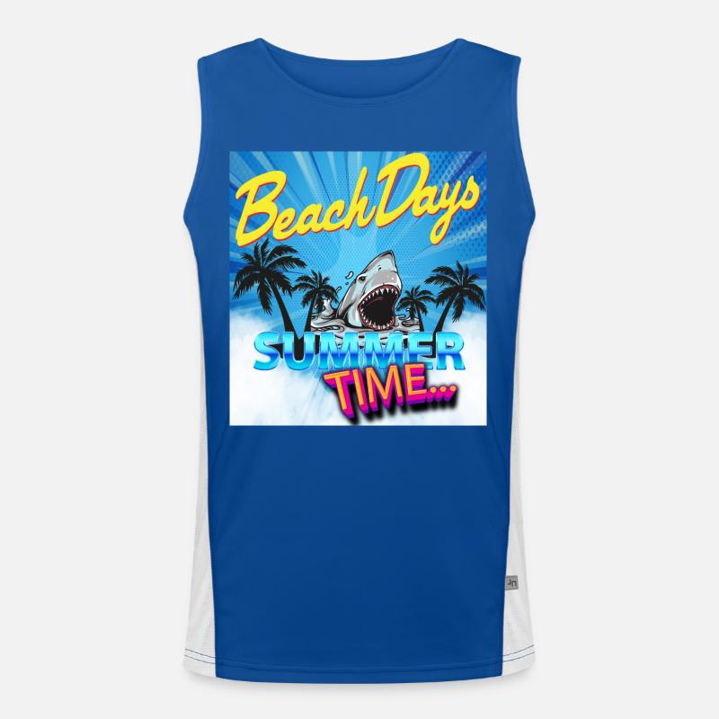 Sommerzeit Funktionelles Kontrast-Tank Top für Männer 