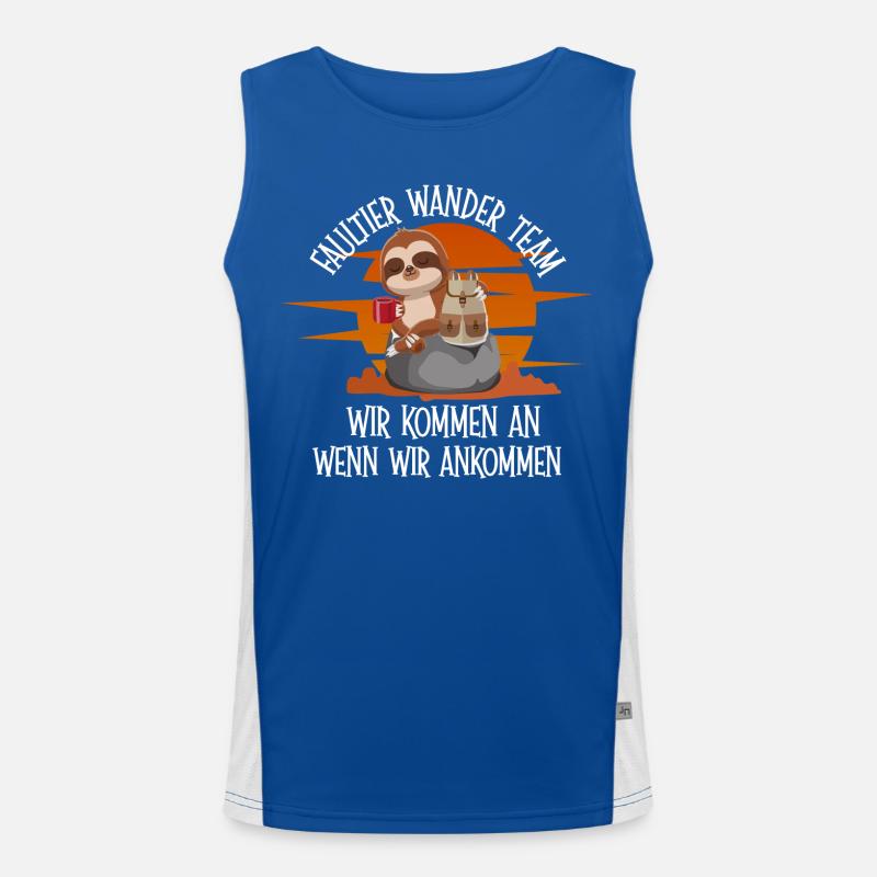 Häschentier Wanderteam Motiv Funktionelles Kontrast-Tank Top für Männer 