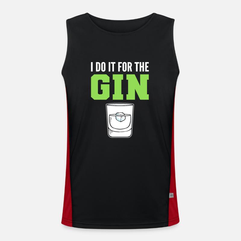 Je le fais pour le gin Débardeur respirant contrasté Homme 
