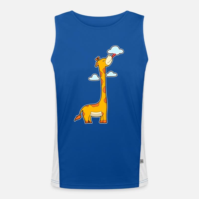 Nuages girafes Débardeur respirant contrasté Homme 