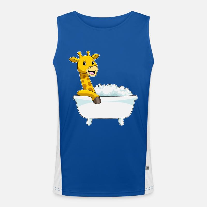 Baignoire de bain girafe Débardeur respirant contrasté Homme 
