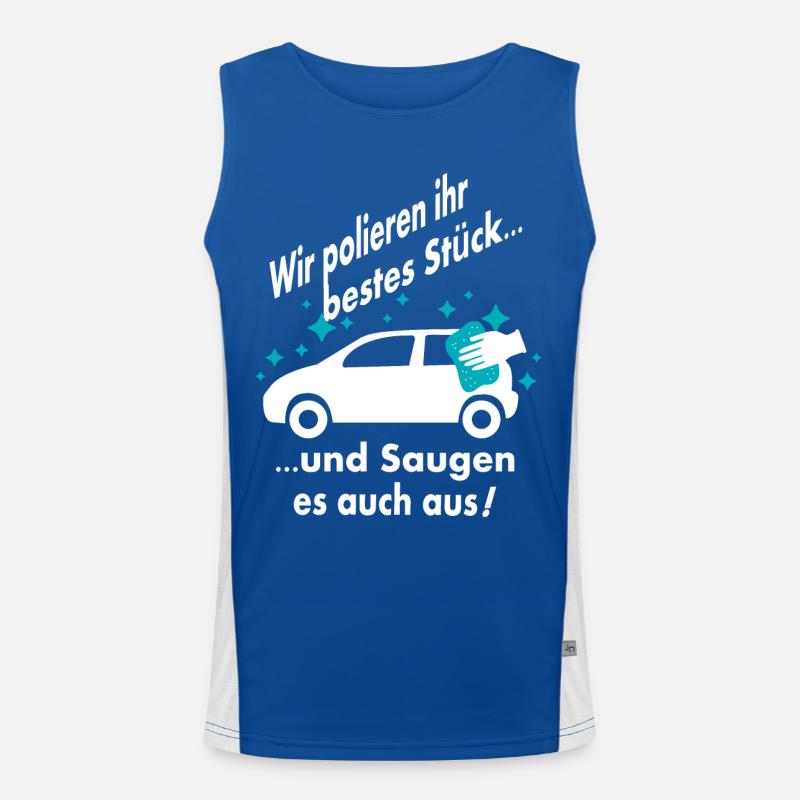 Auto Wäsche Funktionelles Kontrast-Tank Top für Männer 