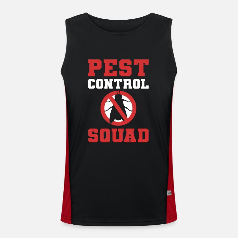 Pest Control Squad Extermination Exterminator Funktionelles Kontrast-Tank Top für Männer 