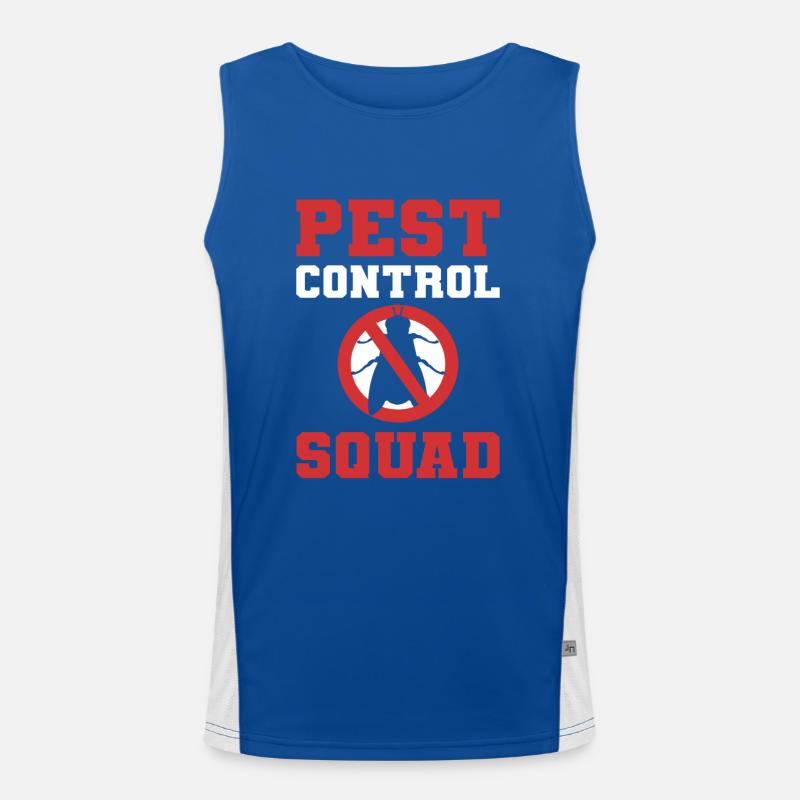 Pest Control Squad Extermination Exterminator Funktionelles Kontrast-Tank Top für Männer 